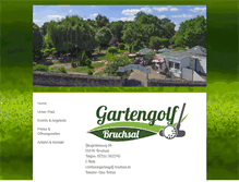 Tablet Screenshot of gartengolf-bruchsal.de